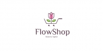 Beauty Flower Shop Logo Template Screenshot 1