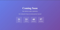 Coming Soon Page Generator PHP Script Screenshot 4